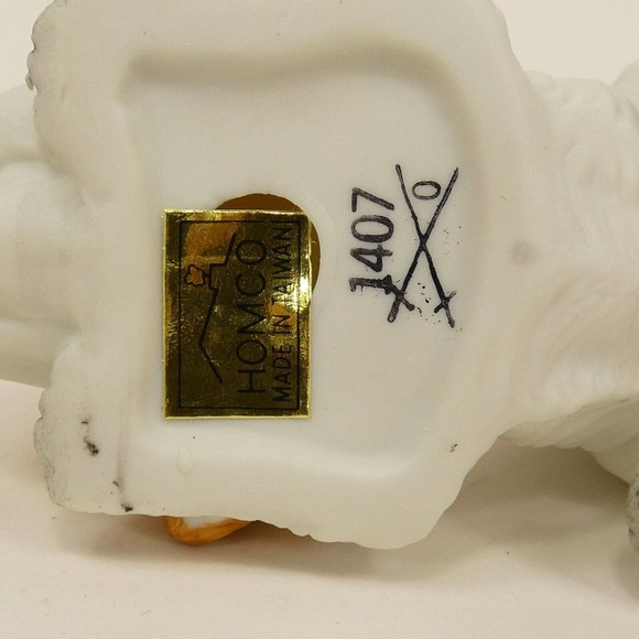 Homeco “1407” Cocker Spaniel Figurines set of 2-puppies KDJX# - Picture 12 of 13